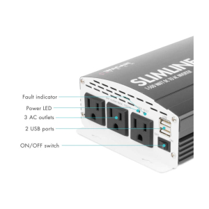 Wagan 1500 Watt 12V Slimline Power Inverter 3722 - Image 5