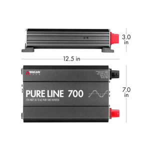 Wagan Pure Line 700 Watt 12V Pure Sine Wave Inverter 3802 Dimensions