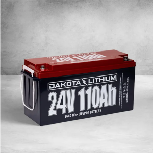 Dakota Lithium 24V 110Ah Deep Cycle LiFePO4 Single Battery