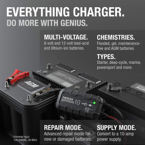 NOCO GENIUS10 6V/12V 10A Smart Battery Charger - Image 5