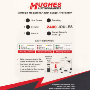 Hughes Autoformers 30 Amp Voltage Booster with Surge Protection - Image 2