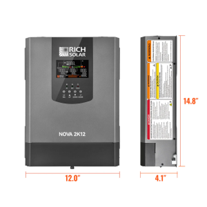 Rich Solar NOVA 2K12 2000W 12V Pure Sine Wave Inverter with Built-in Transfer Switch UL458 Certified - Image 12