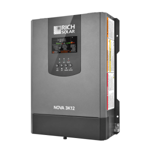 Rich Solar NOVA 3K12 3000W 12V Pure Sine Wave Inverter with Built-in Transfer Switch UL458 Certified