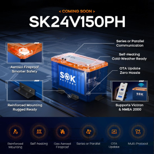 SOK 24V 150Ah Battery, Built-in heater & Bluetooth, Victron CAN Comms - Image 5