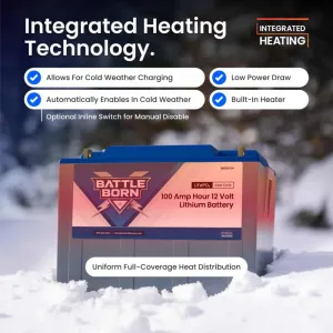 Battle Born BB10012H-1KIT 12V 100Ah LiFePO4 Heated Battery Kit - Image 5
