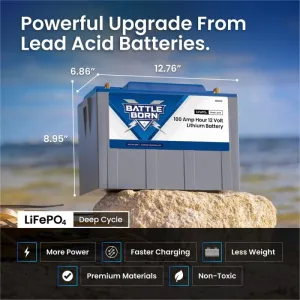 Battle Born BB10012H-1KIT 12V 100Ah LiFePO4 Heated Battery Kit - Image 6