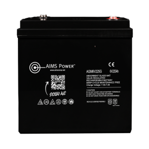 AIMS Power 6 Volt 225Ah AGM Deep Cycle Battery Heavy Duty GC2