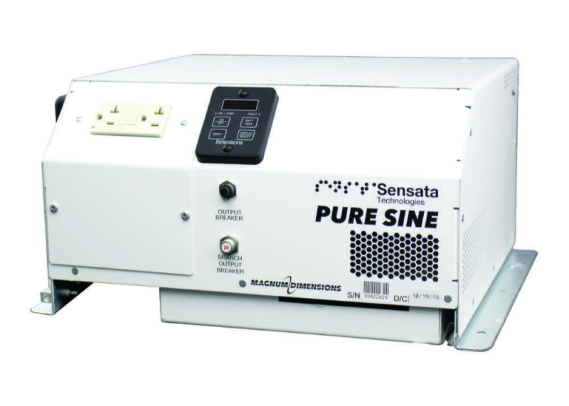 Dimensions 24NP36 3600 Watt, 24VDC Inverter / 90 Amp PFC Charger