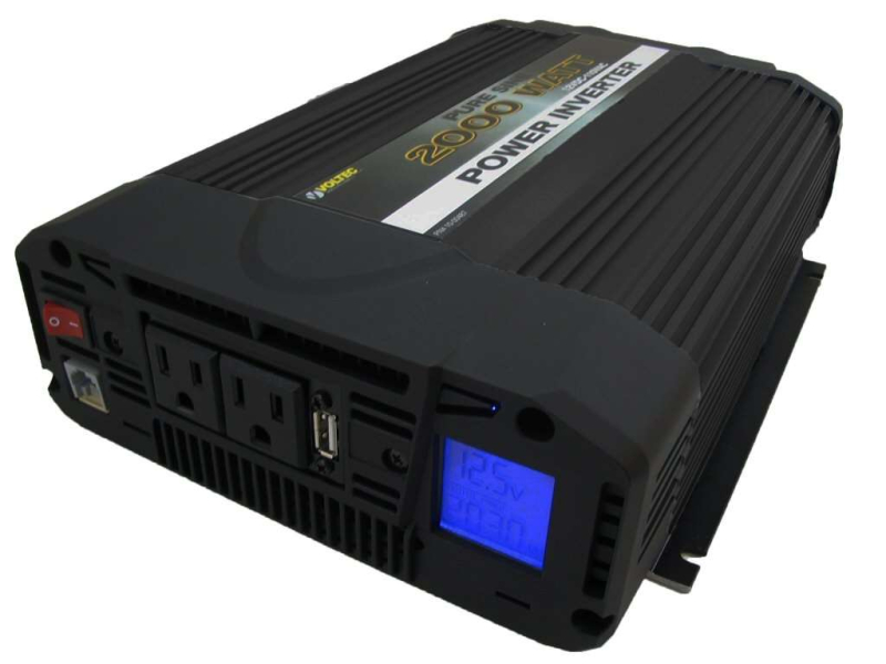 Voltec 2000 Watt 12 Volt Pure Sine Wave Power Inverter